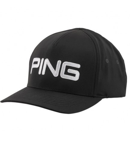 PING Tour Structured Golf Hat Black L/XL