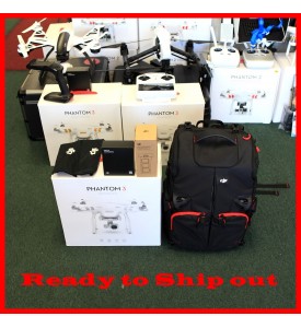 DJI Phantom 3 Advanced + Extra Battery + Remote Strap + 4 Extra Props + Bag